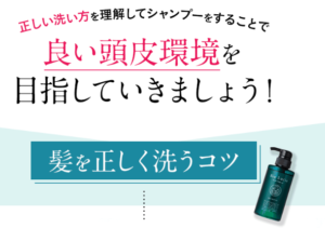 就寝前のシャンプー