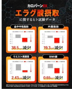 カロバーンEX 臨床データ画像