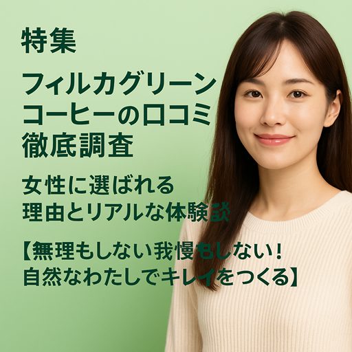 フィルカグリーンコーヒーの口コミ徹底調査|女性に選ばれる理由とリアルな体験談【無理もしない我慢もしない!自然なわたしでキレイをつくる】