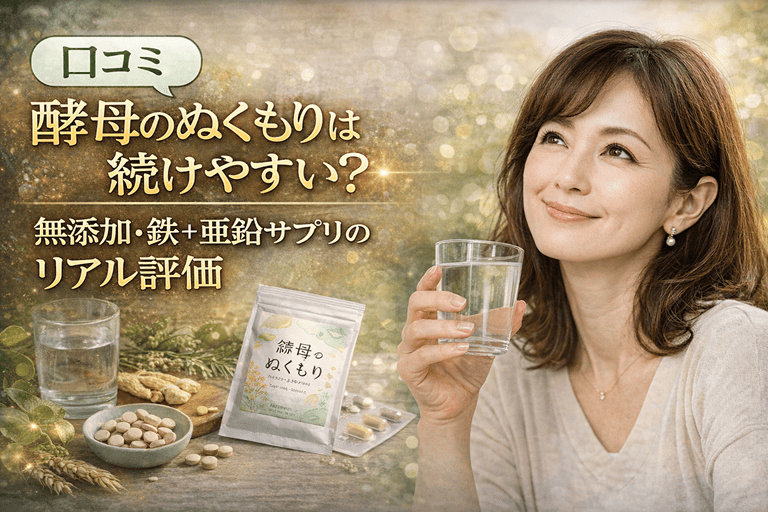 【口コミ】酵母のぬくもりは続けやすい？無添加・鉄＋亜鉛サプリのリアル評価【朝からシャキッ】