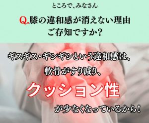 膝の不調の原因