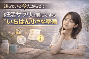 迷っている今だからこそ｜妊活サプリの前にできる“いちばん小さな準備