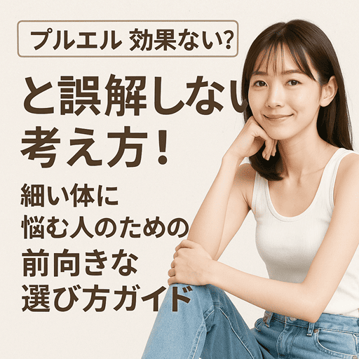 プルエルが効果ない？と誤解しない考え方！細い体に悩む人のための前向きな選び方ガイド