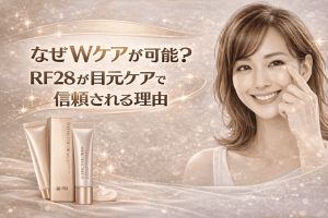 なぜWケアが可能？RF28が目元ケアで信頼される理由
