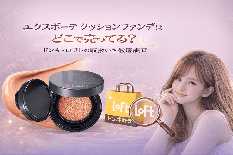 エクスボーテ クッションファンデはどこで売ってる?ドンキ・ロフトの取扱いを徹底調査【気になる肌悩みが約50秒で】