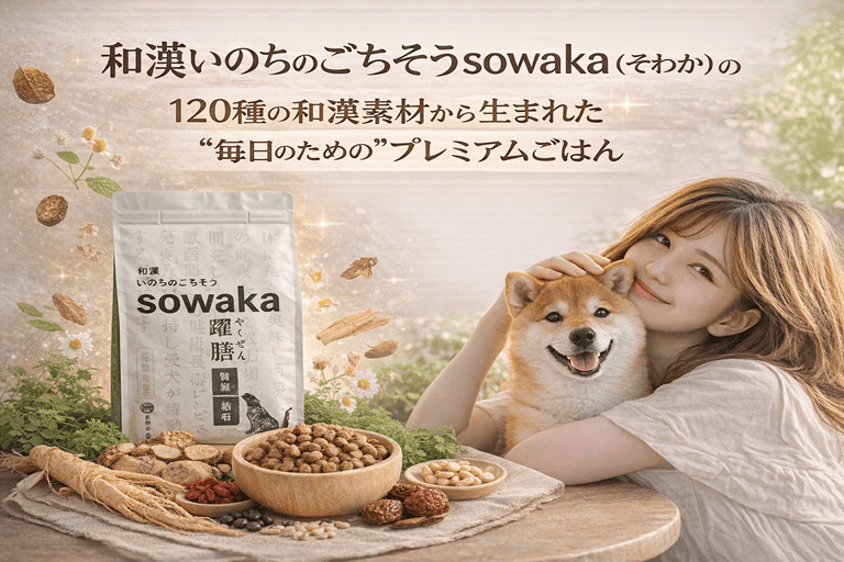 和漢いのちのごちそうsowakaの口コミ｜120種和漢フードを愛犬家目線でチェック【ごはん選びが愛犬の一生を決める】