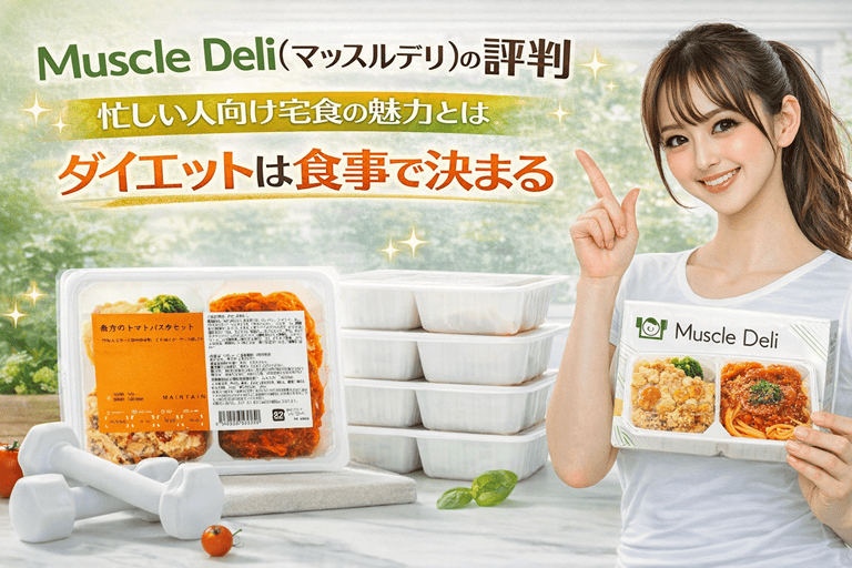 Muscle Deli(マッスルデリ)の評判|忙しい人向け宅食の魅力とは【ダイエットは食事で決まる】